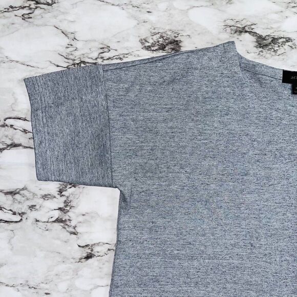 J. Crew | Short Sleeve Sweater Drawstring | Grey | Womens | XL - Picture 2 of 6